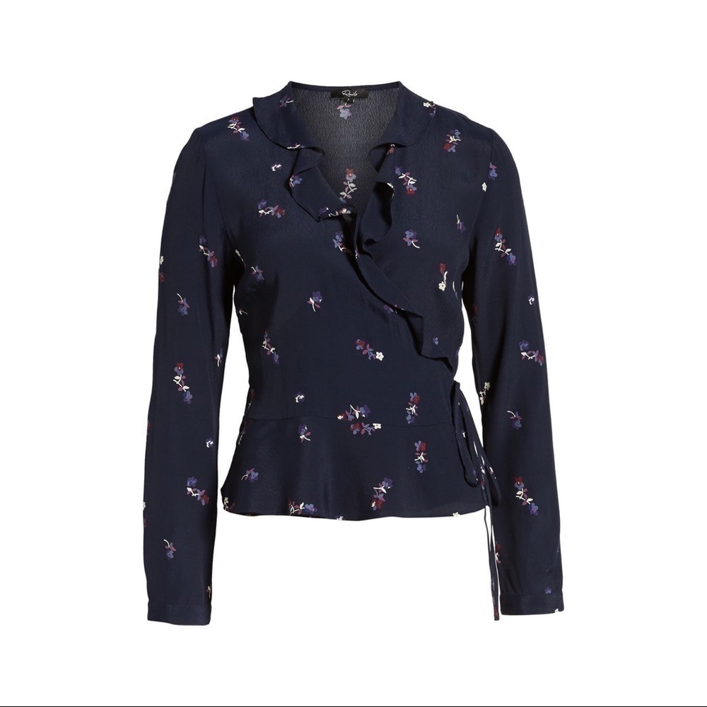 [Rails] Simone Floral Ruffle Wrap Blouse - Picture 2 of 8
